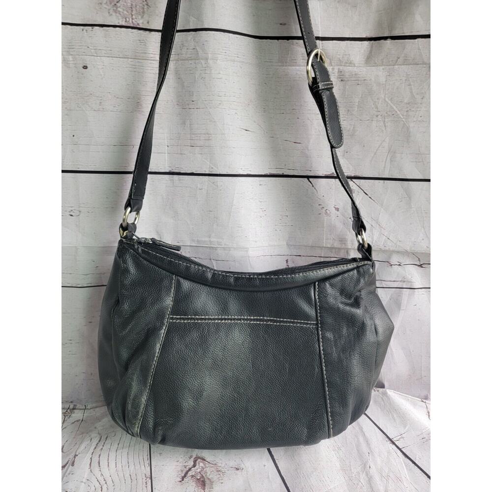 Geniun Leather Black Handbag Shoulder Purse